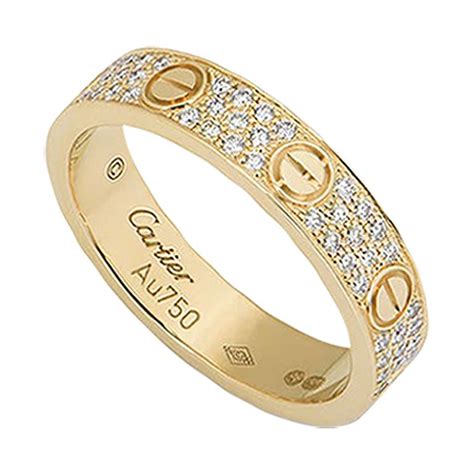 cartier love ring pave